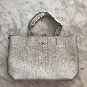 Silver Salvatore Ferragamo Purse